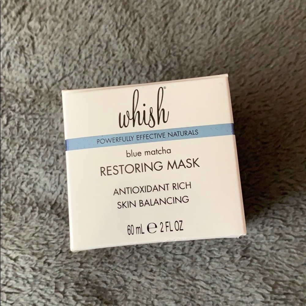 Whish blue matcha restoring mask